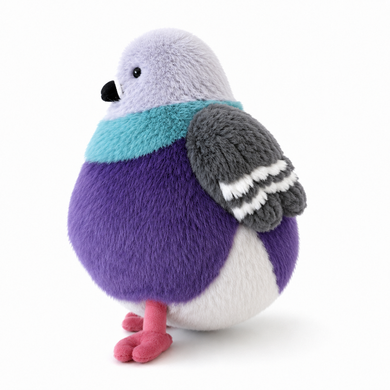 Leicester Pigeon Plush Toy – 20cm