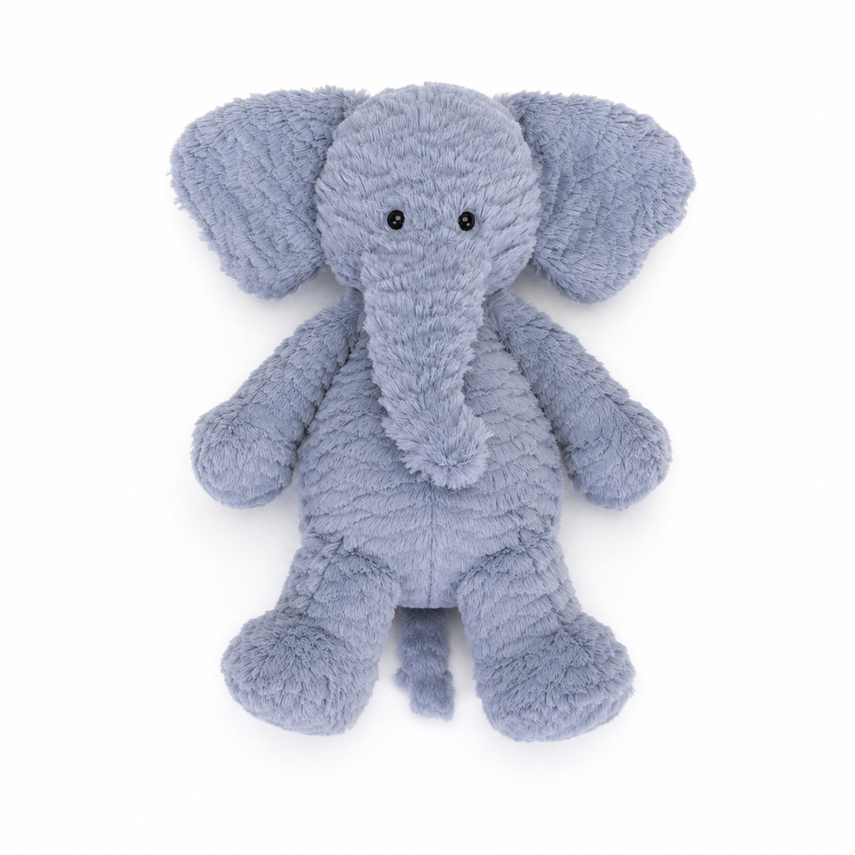 Wavy Hair Elephant Plush Toy – 23 cm