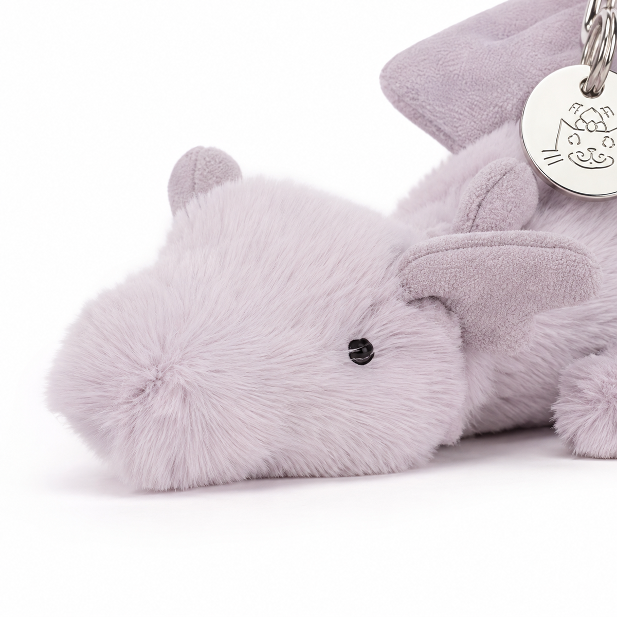 Pineapple Dragon Purple Plush Pendant – 15 cm