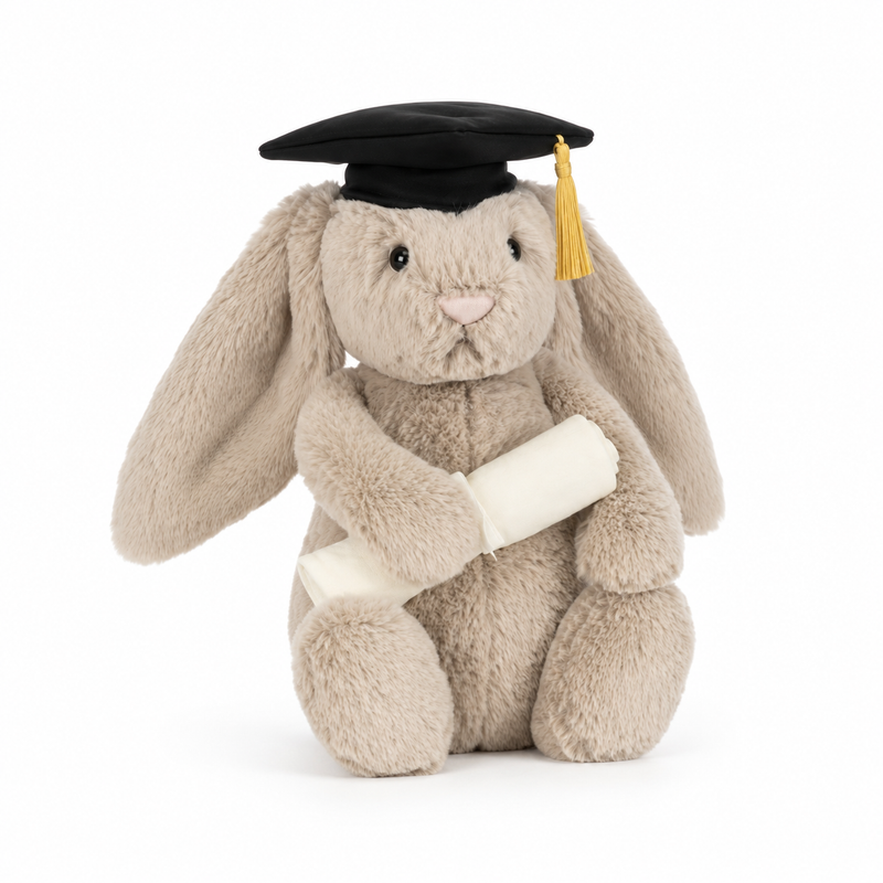 PhD Bunny Plush Toy – 31cm