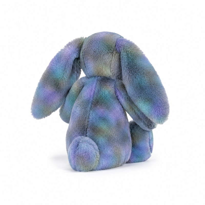 Blue-Green Tie-Dye Rabbit Plush Toy – 31cm