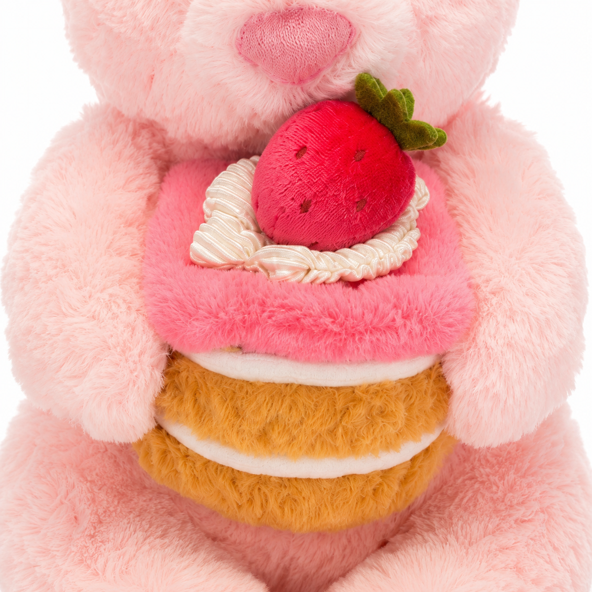 Strawberry Pink Bear Plush Toy