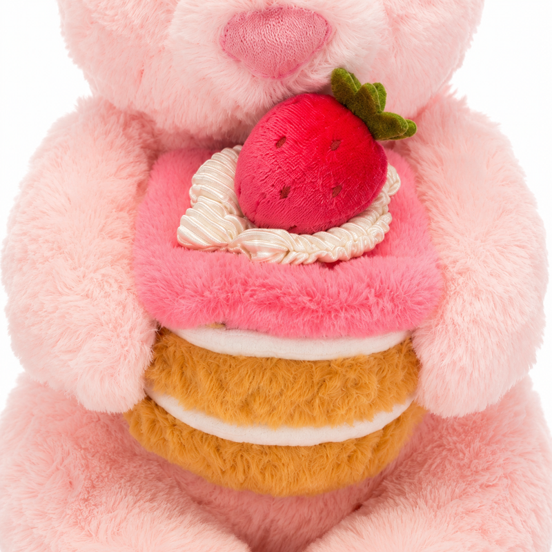 Strawberry Pink Bear Plush Toy