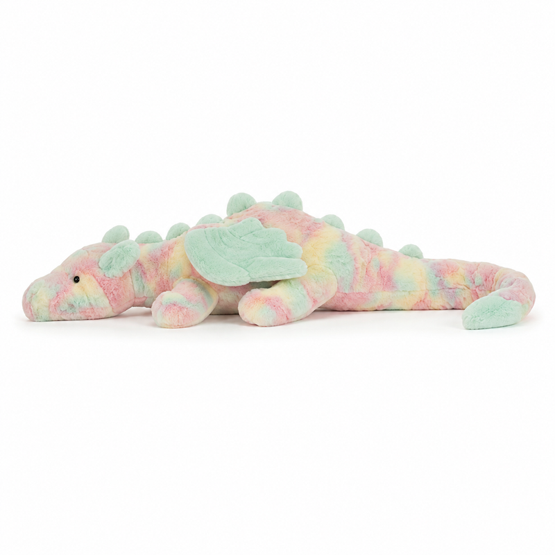 Rainbow Dragon Plush Toy – 66 cm