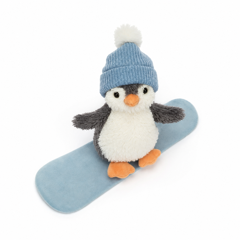 Skateboard Penguin Plush Doll – 12 cm