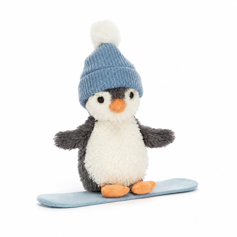 Skateboard Penguin Plush Doll – 12 cm