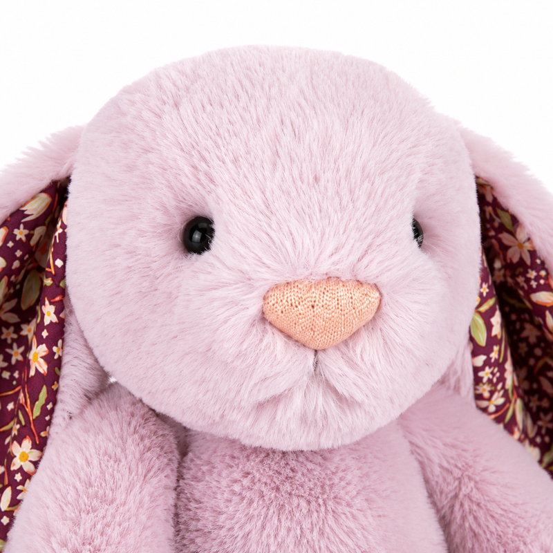 Pink Floral Bonnie Bunny Plush Toy – 31cm
