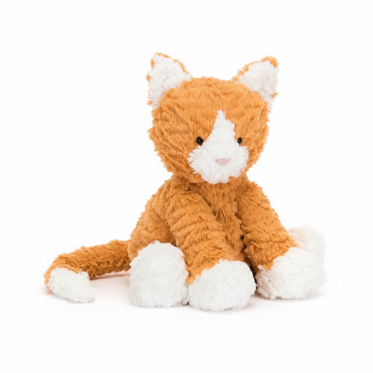Wavy Hair Cat Plush Toy – 23 cm