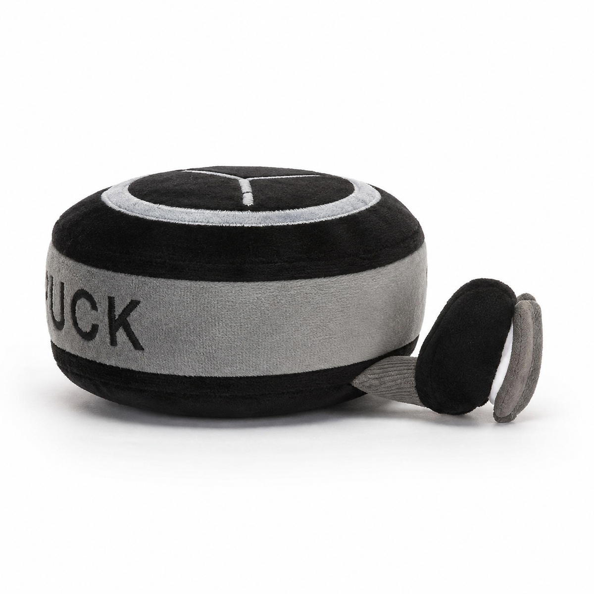 Ice Hockey Puck Plush Toy – 13cm