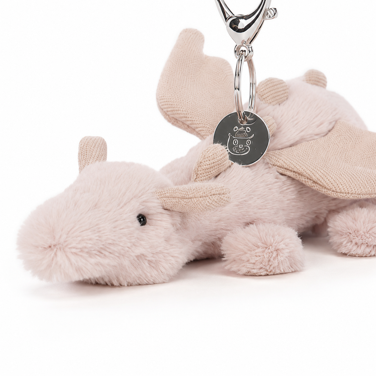 Pink Dragon Plush Pendant – 15cm