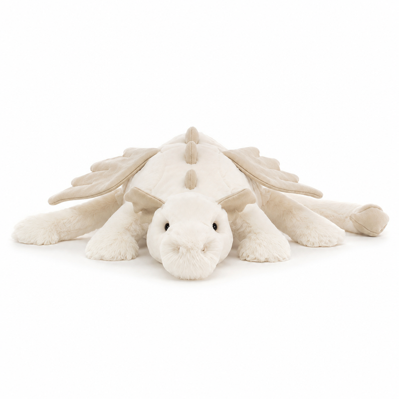 Snow Dragon White Plush Toy – 88cm