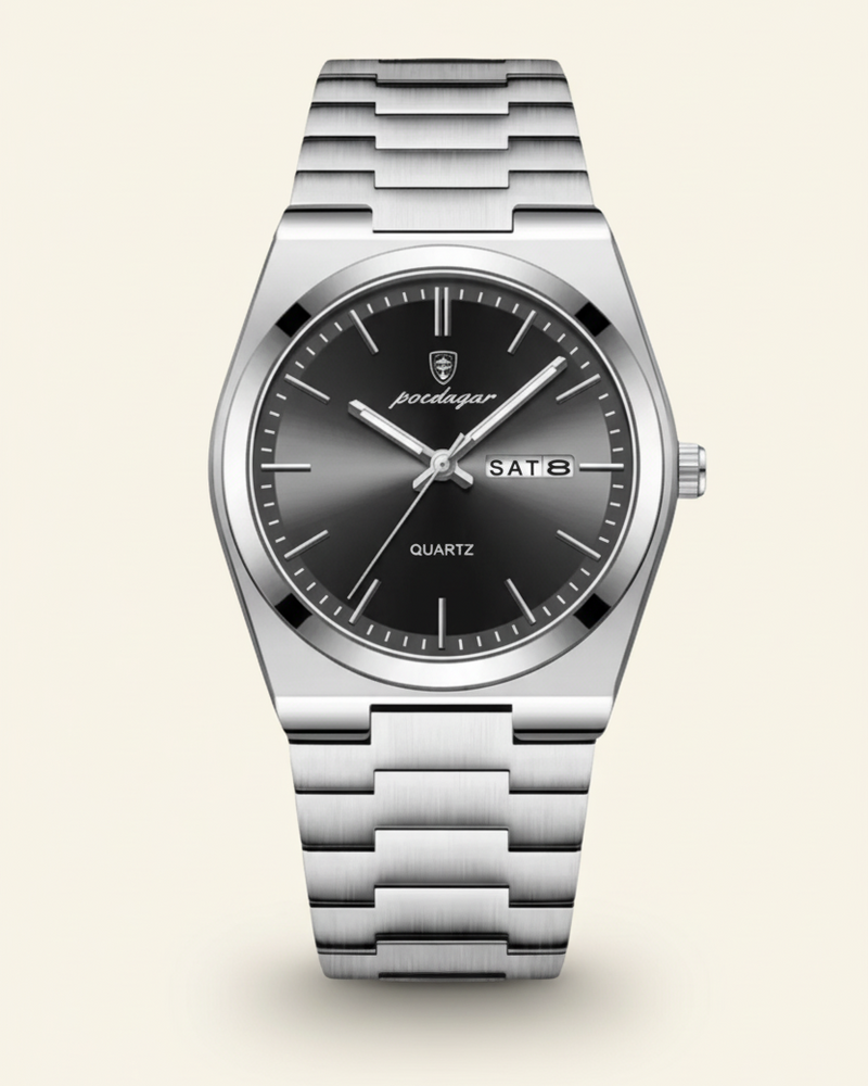 Steel Watch Emerald Dial