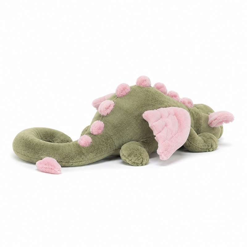 Matcha pink Dragon Green Plush Toy – 88cm