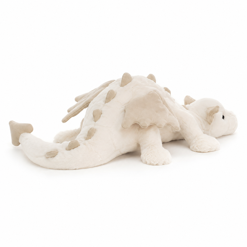 Snow Dragon White Plush Toy – 88cm