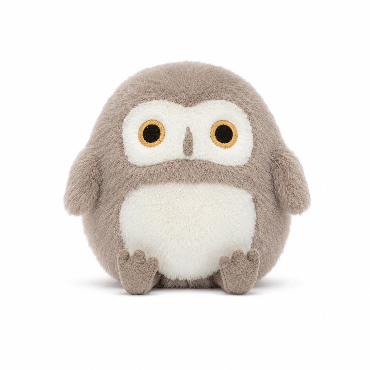 Grey Owl Plush Toy – 11cm