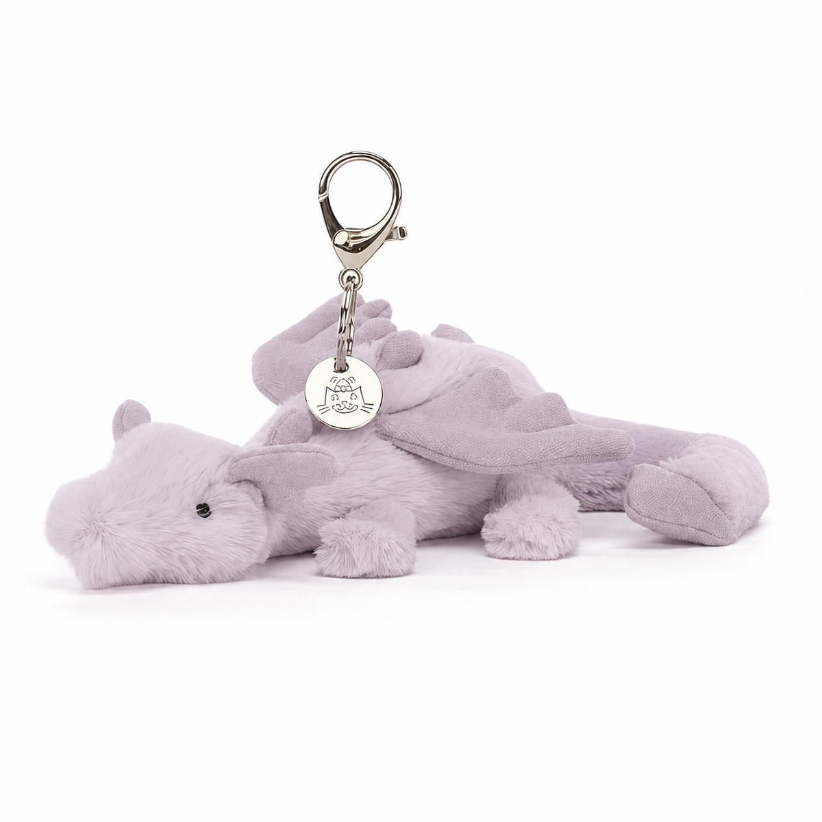 Pineapple Dragon Purple Plush Pendant – 15 cm