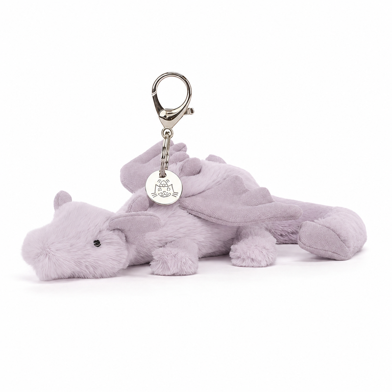 Pineapple Dragon Purple Plush Pendant – 15 cm