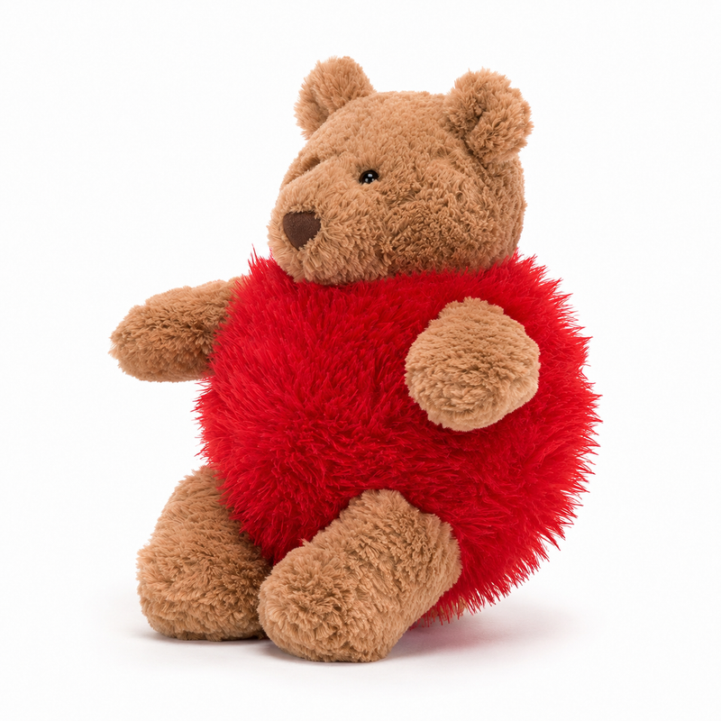 Red Heart Bear Plush Toy