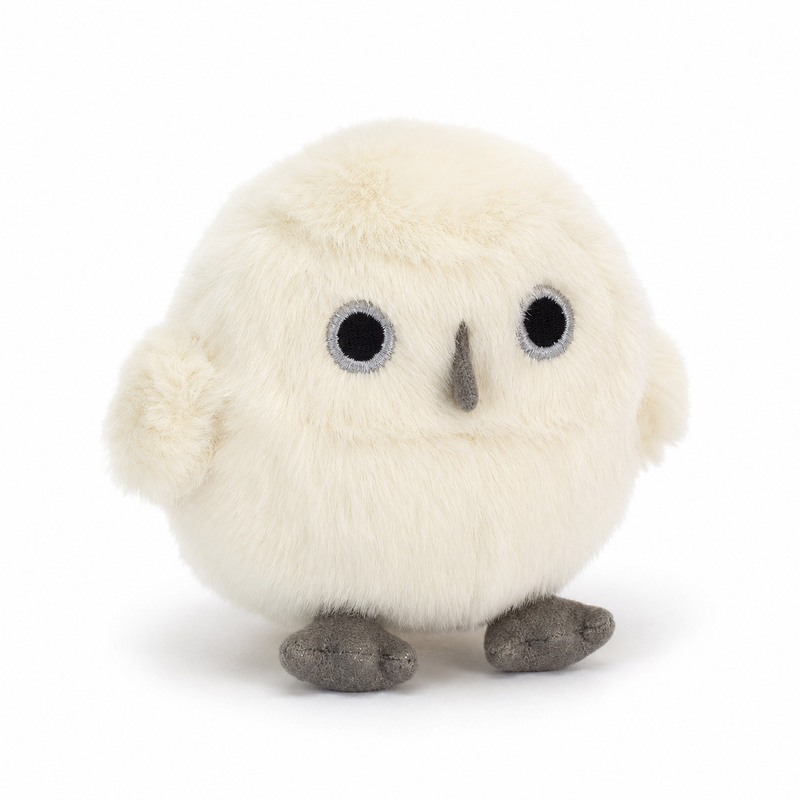 White Owl Plush Toy – 11cm