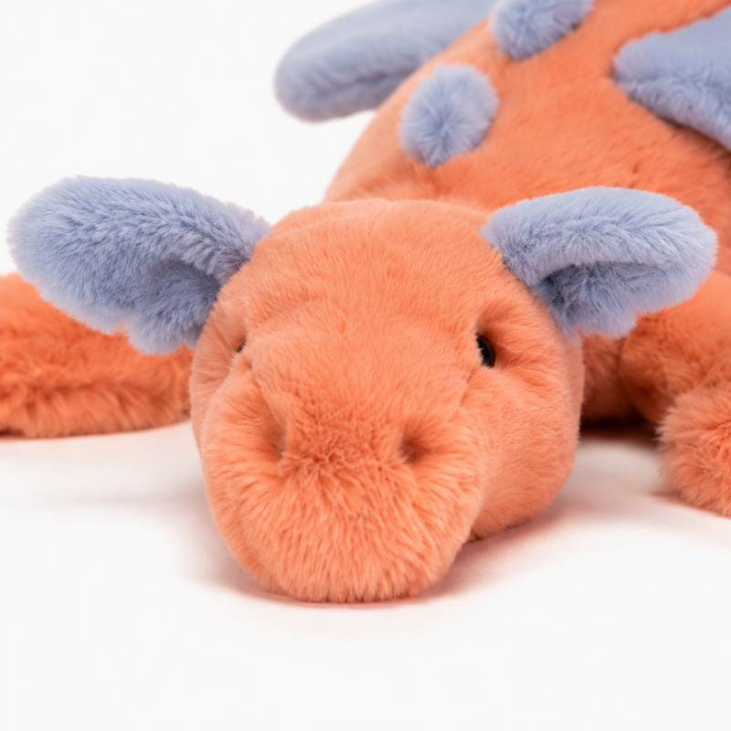 Persimmon Dragon Plush Toy – 50 cm