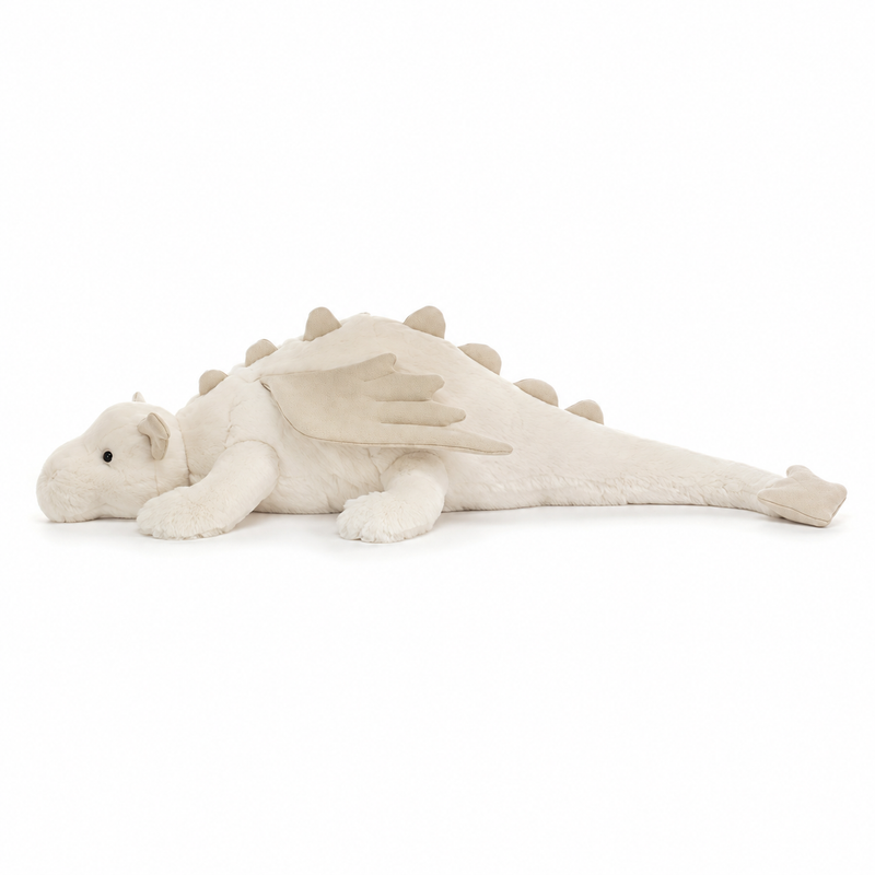 Snow Dragon White Plush Toy – 88cm