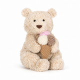 Barcelona Bear Ice Cream Plush Toy – 28cm