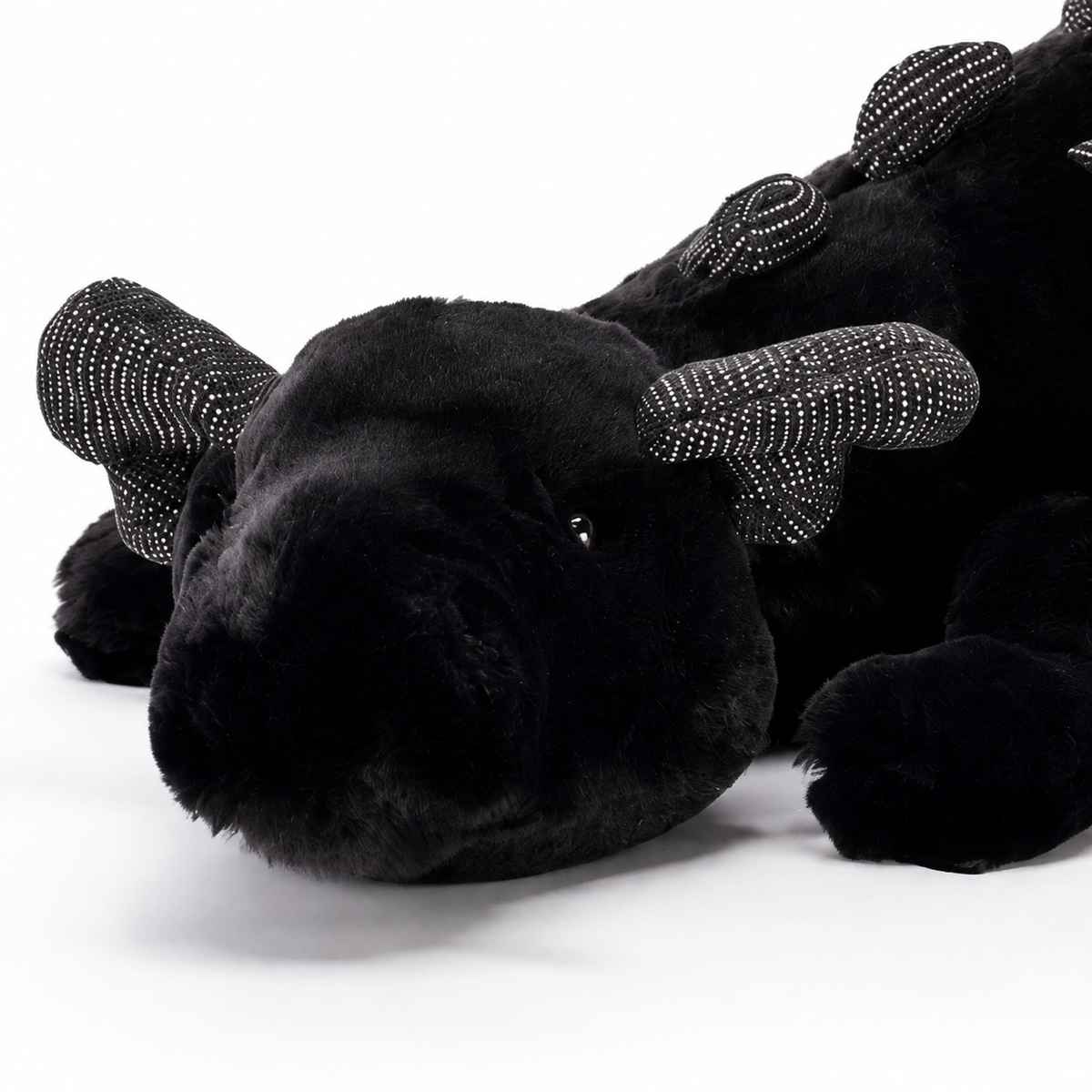Black Dragon Plush Toy – 88cm