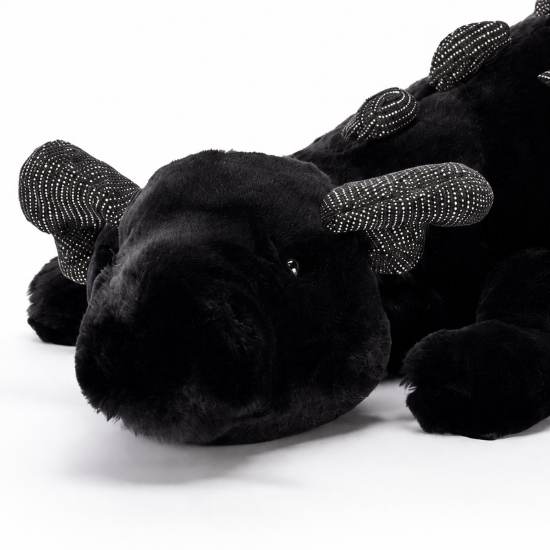 Black Dragon Plush Toy – 88cm