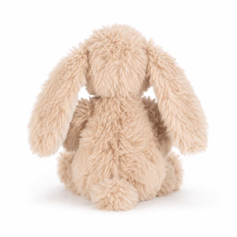 Beige Long-Ear Bunny Plush Toy – 15cm