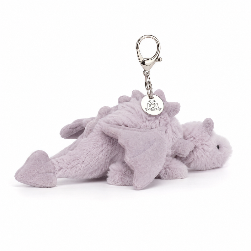 Pineapple Dragon Purple Plush Pendant – 15 cm
