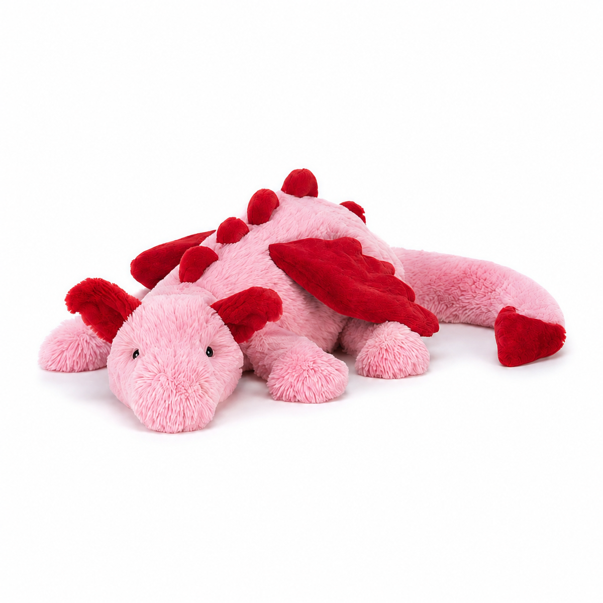 Crimson Heart Dragon Plush Toy – 66 cm