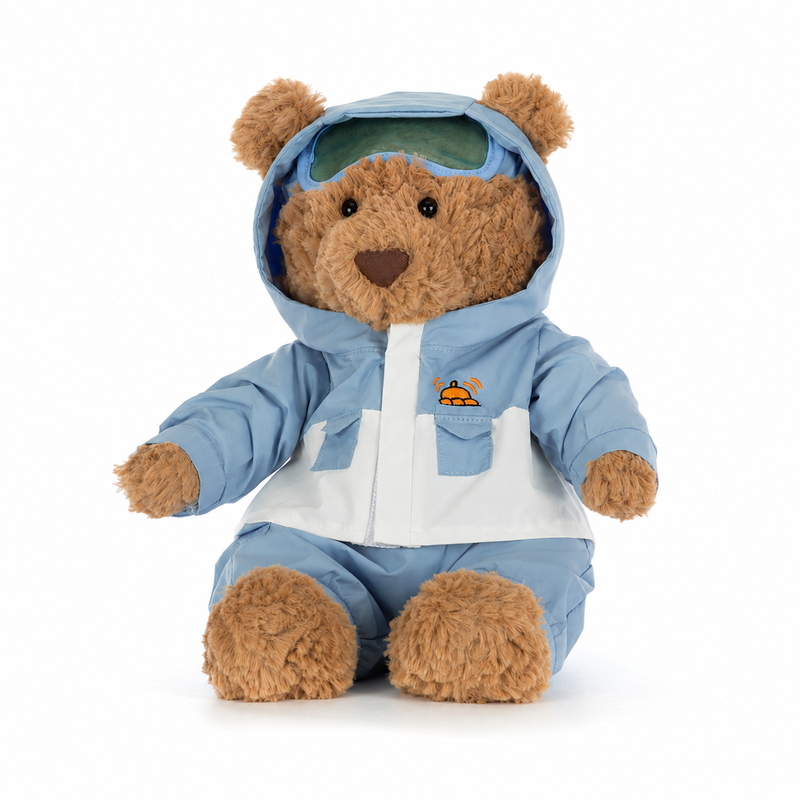 Barcelona Bear Ski Suit Plush Toy – 28cm