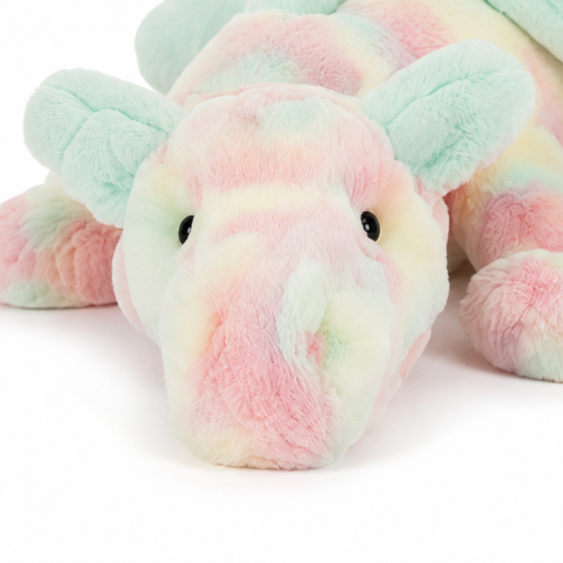 Rainbow Dragon Plush Toy – 66 cm
