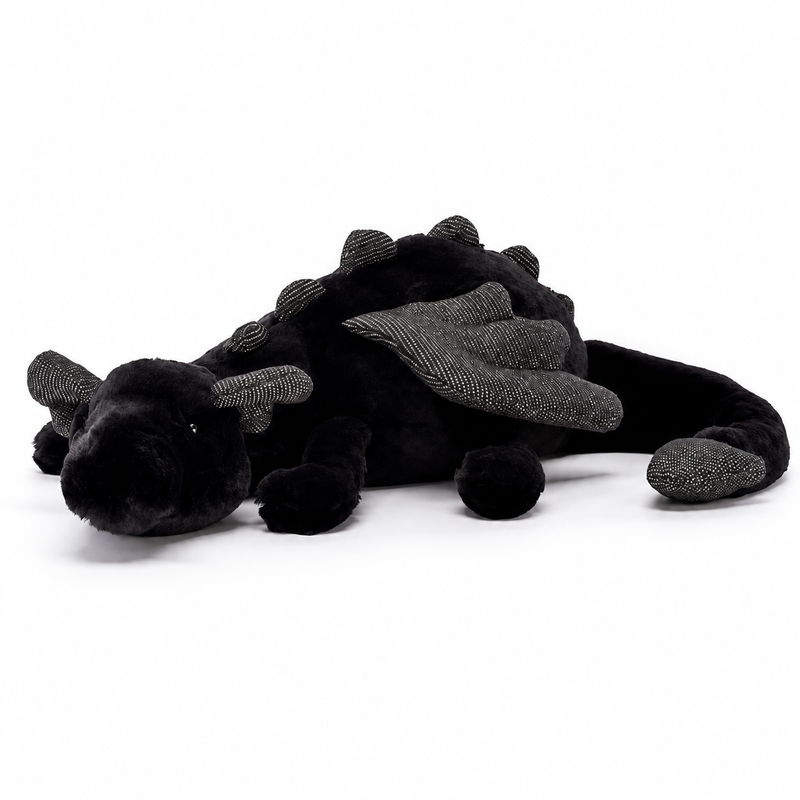 Black Dragon Plush Toy – 88cm