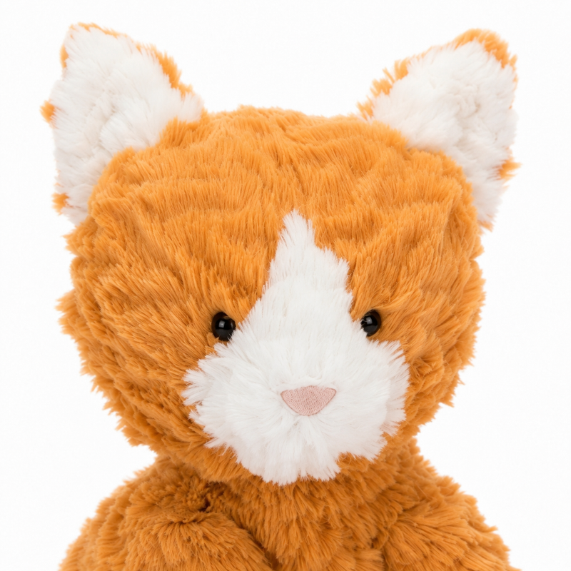 Wavy Hair Cat Plush Toy – 23 cm