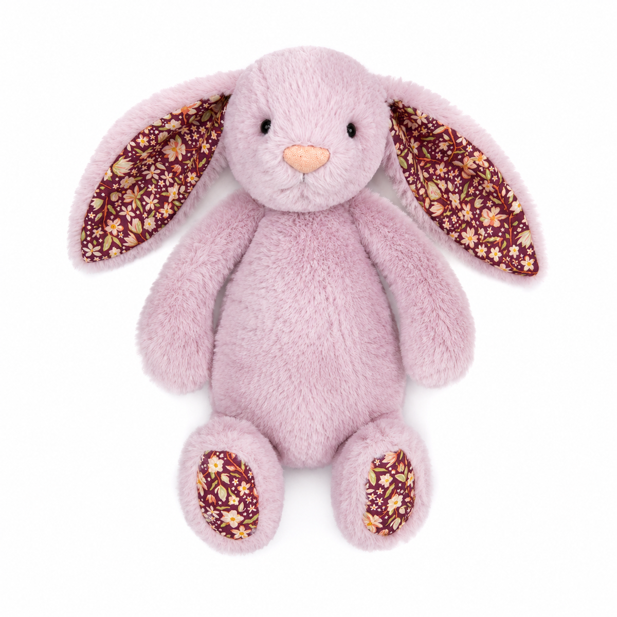 Pink Floral Bonnie Bunny Plush Toy – 31cm