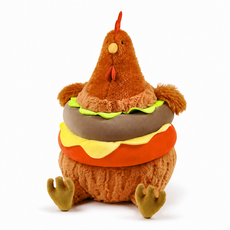 Burger Cecil Chicken Plush Doll