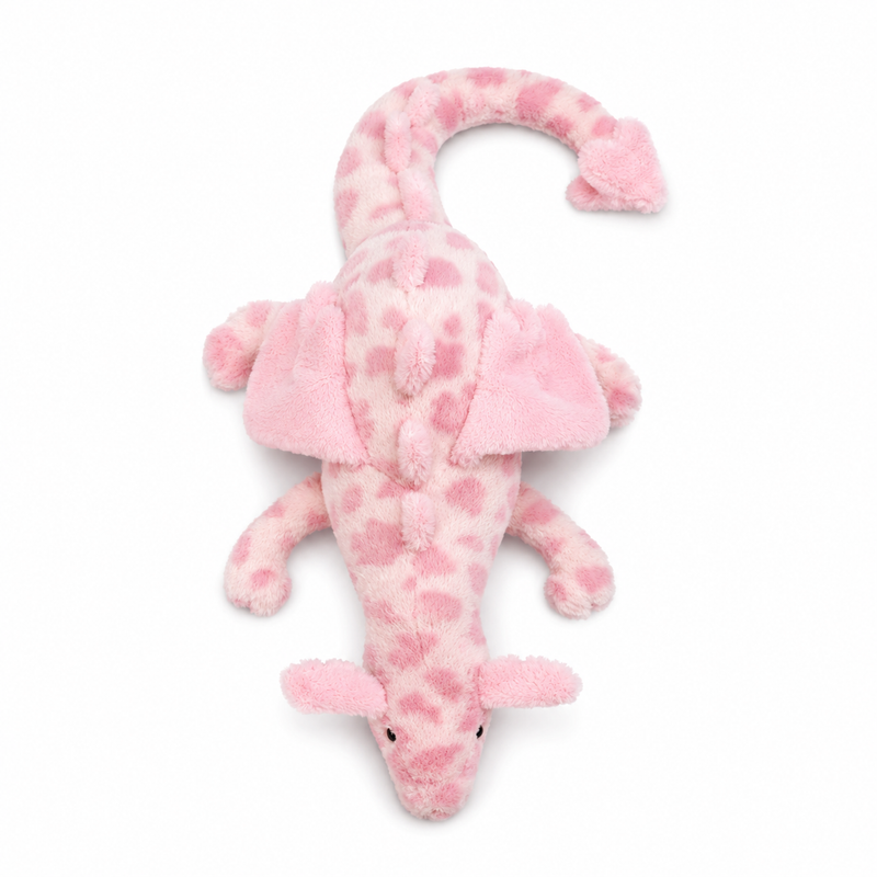 Pink Leopard Print Dragon Plush Toy – 50 cm