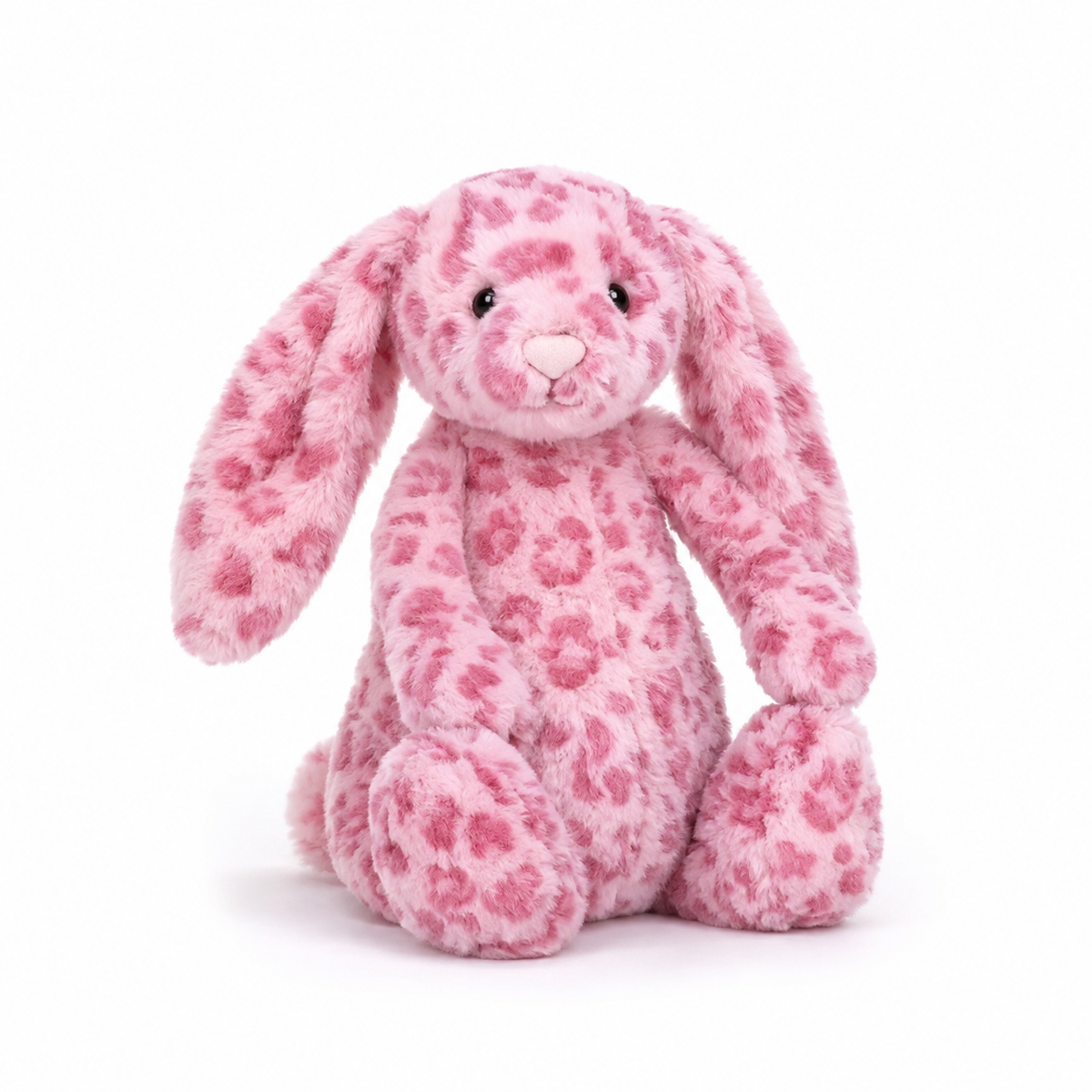 Pink Leopard Rabbit Plush Toy – 31cm