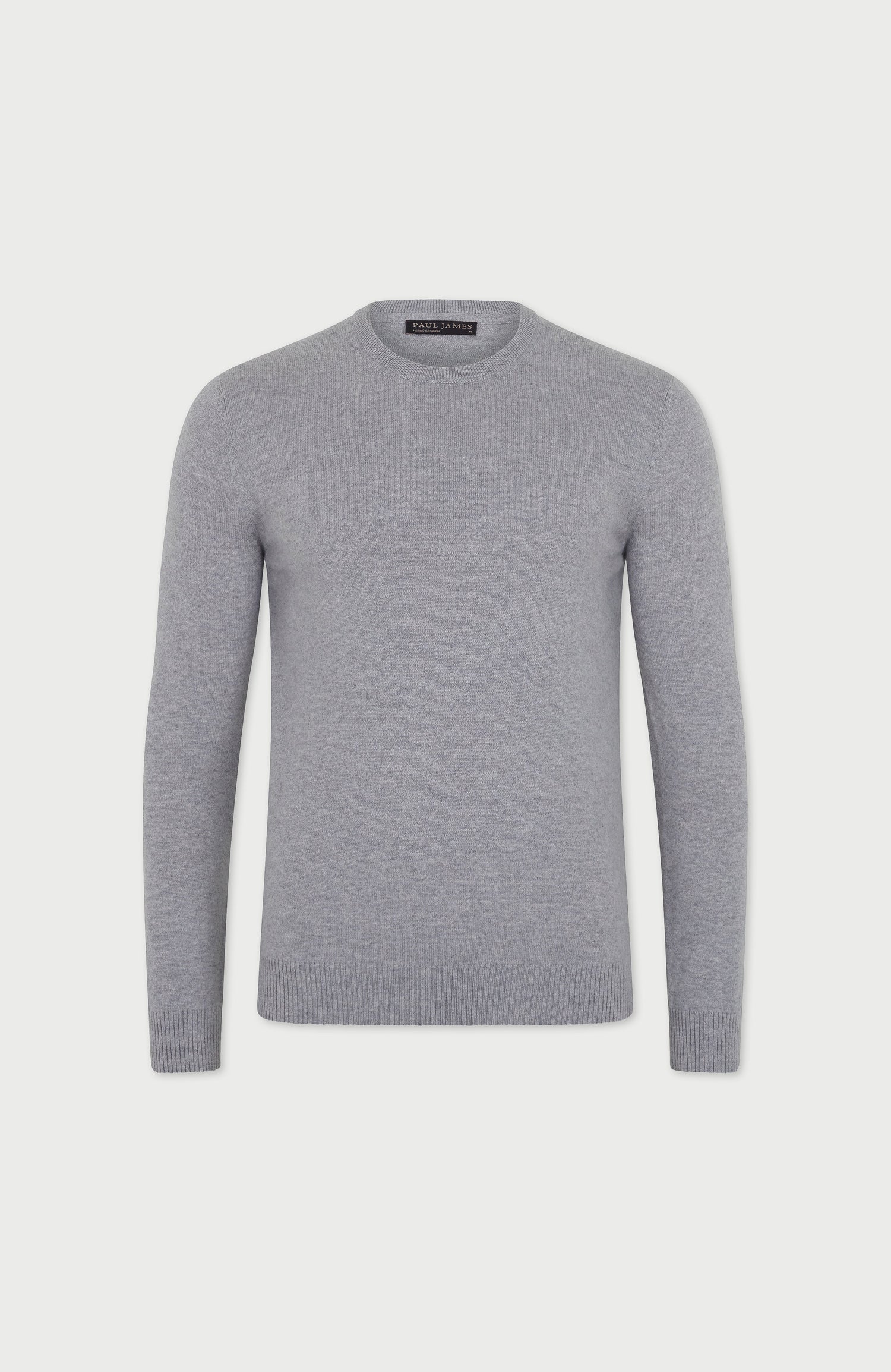 Mens Lightweight Merino Cashmere Crew Neck Jumper