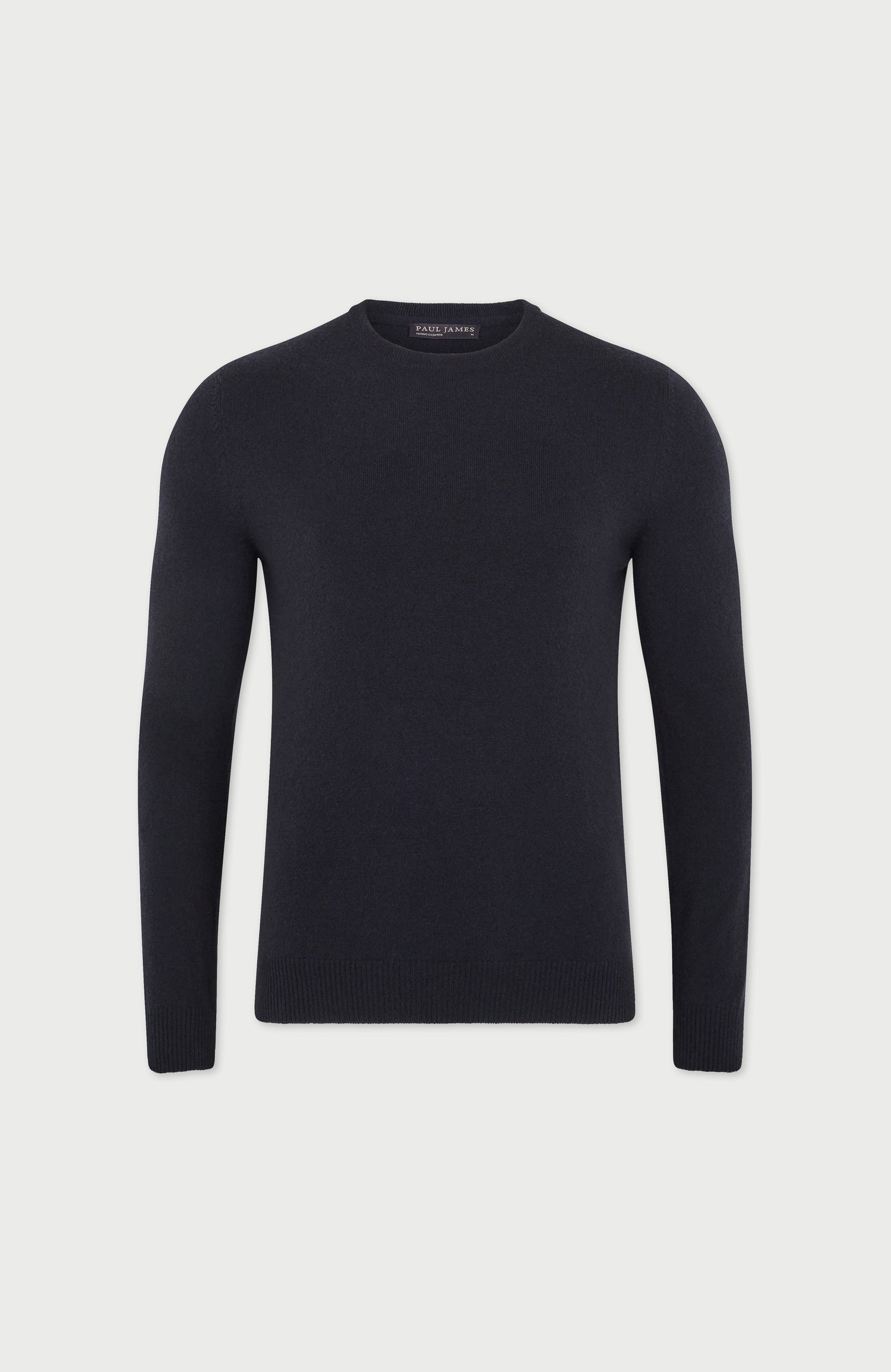 Mens Lightweight Merino Cashmere Crew Neck Jumper