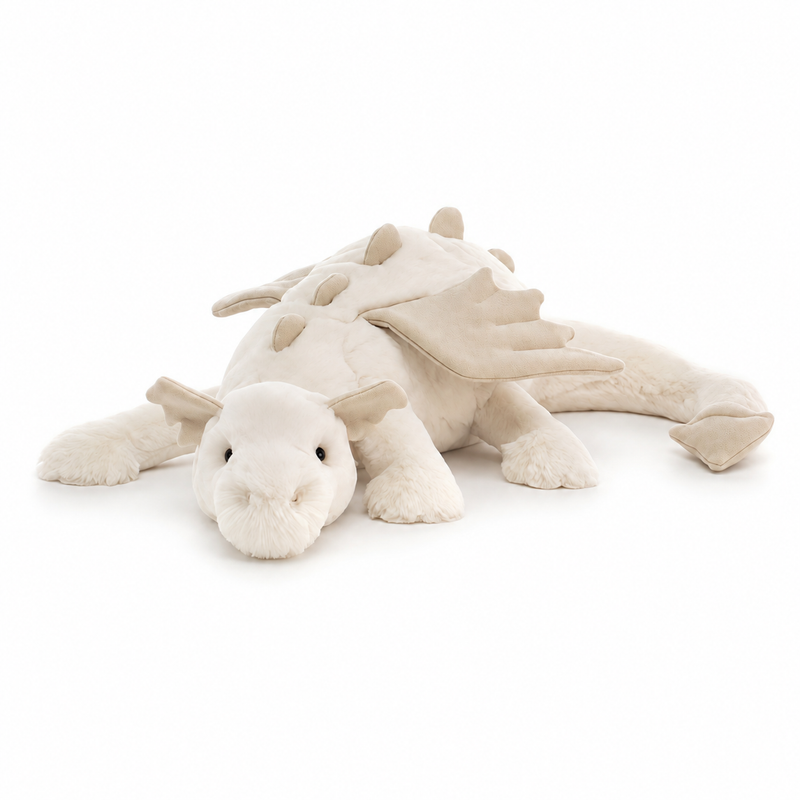 Snow Dragon White Plush Toy – 88cm