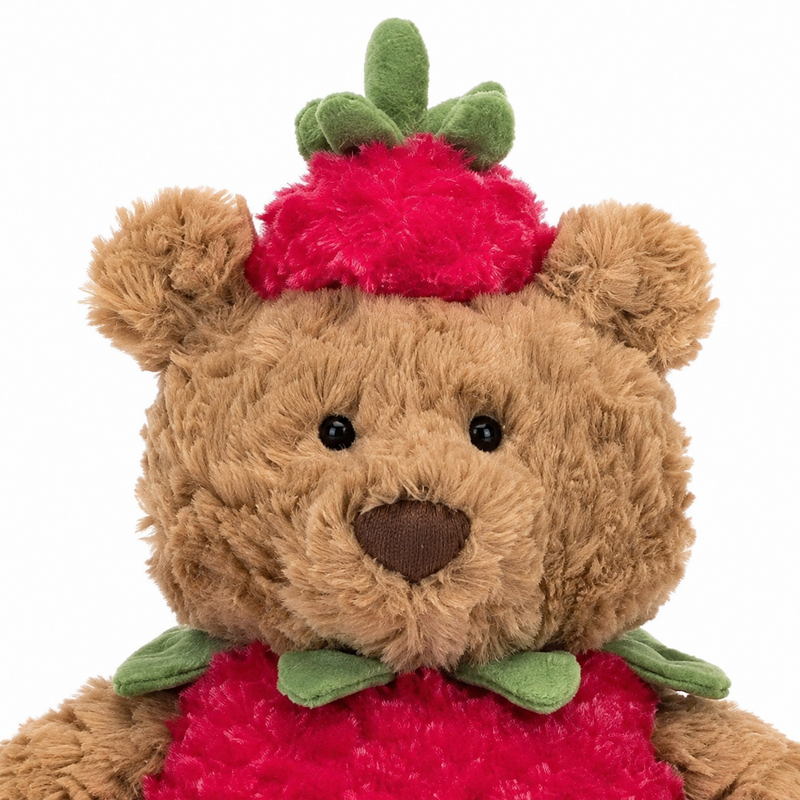 Strawberry Barcelona Bear Plush Toy – 26cm