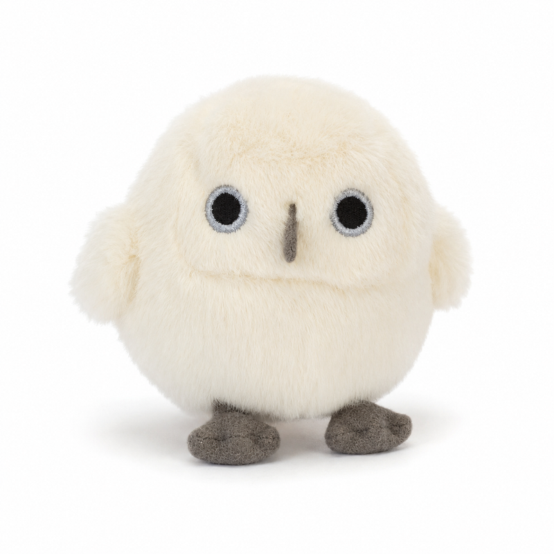 White Owl Plush Toy – 11cm