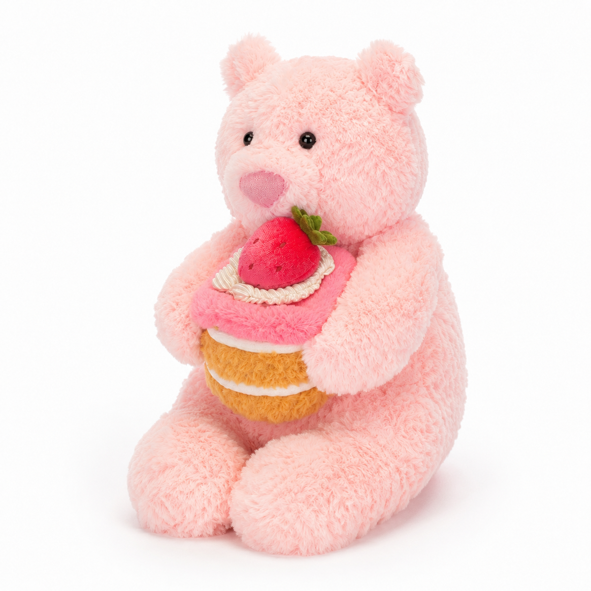 Strawberry Pink Bear Plush Toy