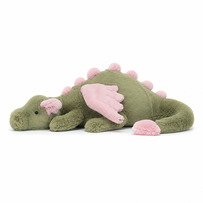 Matcha pink Dragon Green Plush Toy – 66cm