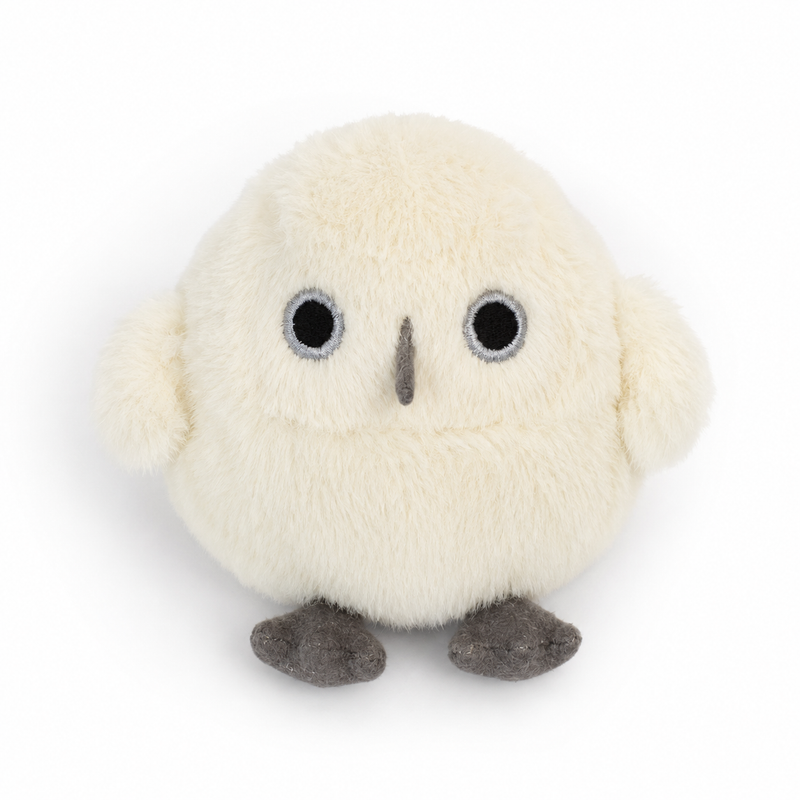 White Owl Plush Toy – 11cm