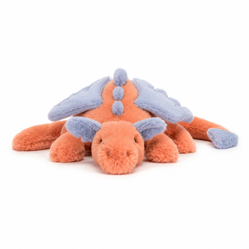 Persimmon Dragon Plush Toy – 50 cm