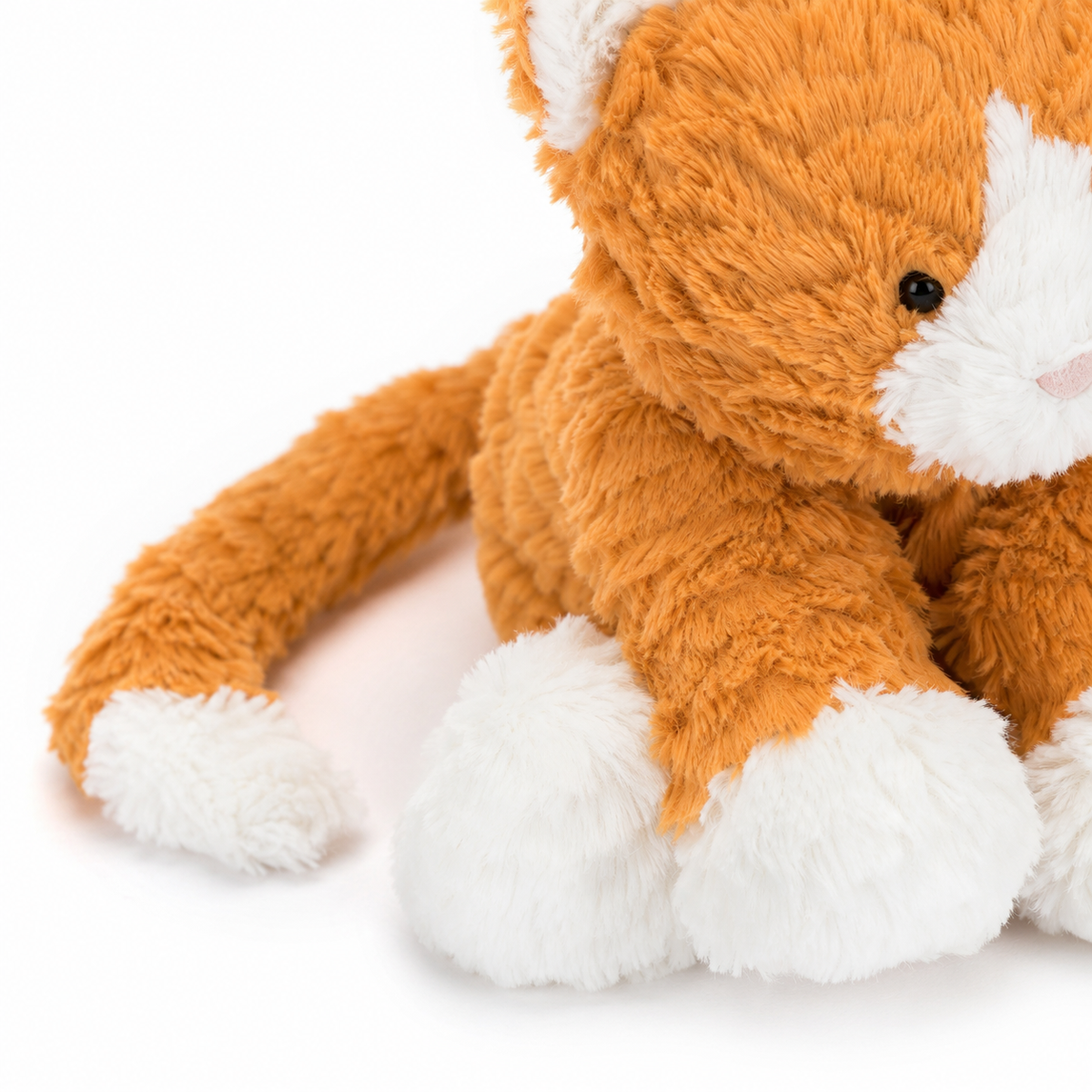 Wavy Hair Cat Plush Toy – 23 cm