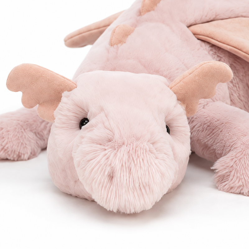 Pink Dragon Plush Toy – 88cm